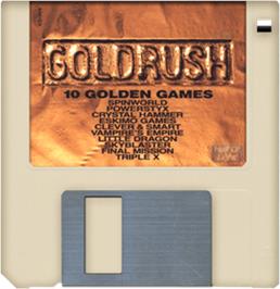 Artwork on the Disc for Gold Rush on the Commodore Amiga.