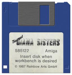 Artwork on the Disc for Great Giana Sisters on the Commodore Amiga.