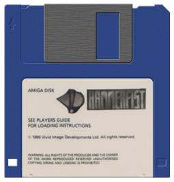 Artwork on the Disc for Hammerfist on the Commodore Amiga.