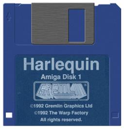 Artwork on the Disc for Harlequin on the Commodore Amiga.