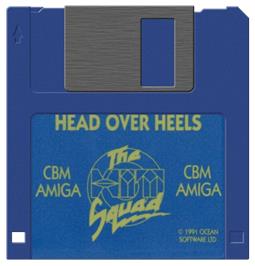 Artwork on the Disc for Head Over Heels on the Commodore Amiga.