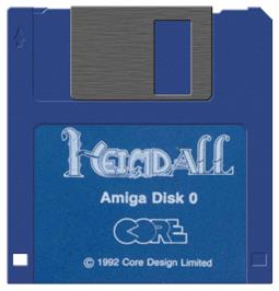 Artwork on the Disc for Heimdall on the Commodore Amiga.