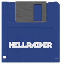 Artwork on the Disc for Hellraider on the Commodore Amiga.
