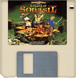 Artwork on the Disc for Hero Quest 2: Legacy of Sorasil on the Commodore Amiga.