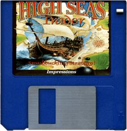 Artwork on the Disc for High Seas Trader on the Commodore Amiga.