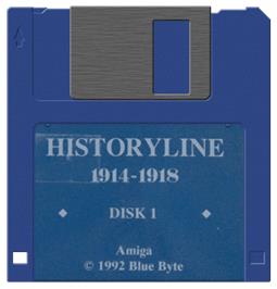 Artwork on the Disc for Historyline: 1914 - 1918 on the Commodore Amiga.