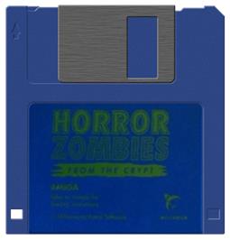Artwork on the Disc for Horror Zombies from the Crypt on the Commodore Amiga.