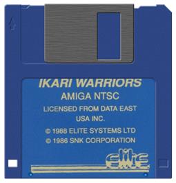 Artwork on the Disc for Ikari Warriors on the Commodore Amiga.