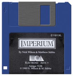 Artwork on the Disc for Imperium on the Commodore Amiga.