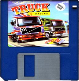 Artwork on the Disc for International Truck Racing on the Commodore Amiga.