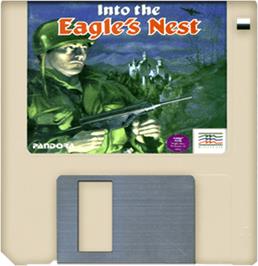 Artwork on the Disc for Into the Eagle's Nest on the Commodore Amiga.