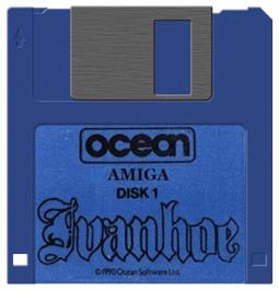 Artwork on the Disc for Ivanhoe on the Commodore Amiga.