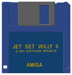 Artwork on the Disc for Jet Set Willy 2 on the Commodore Amiga.