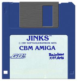 Artwork on the Disc for Jinks on the Commodore Amiga.