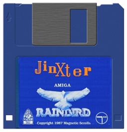 Artwork on the Disc for Jinxter on the Commodore Amiga.