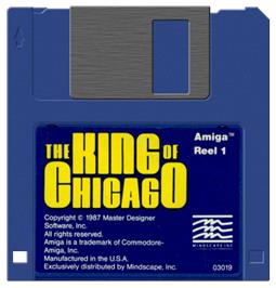 Artwork on the Disc for King of Chicago on the Commodore Amiga.