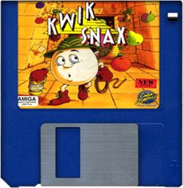 Artwork on the Disc for Kwik Snax on the Commodore Amiga.