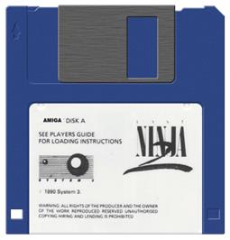 Artwork on the Disc for Last Ninja 2 on the Commodore Amiga.