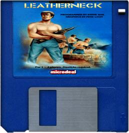 Artwork on the Disc for Leather Neck on the Commodore Amiga.