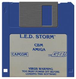 Artwork on the Disc for Led Storm on the Commodore Amiga.