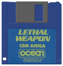 Artwork on the Disc for Lethal Weapon on the Commodore Amiga.