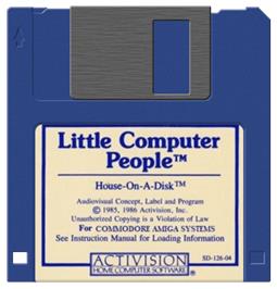 Artwork on the Disc for Little Computer People on the Commodore Amiga.