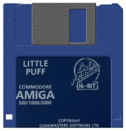 Artwork on the Disc for Little Puff in Dragonland on the Commodore Amiga.