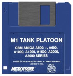 Artwork on the Disc for M1 Tank Platoon on the Commodore Amiga.