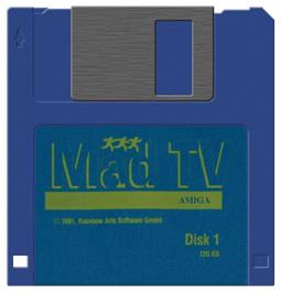 Artwork on the Disc for Mad TV on the Commodore Amiga.