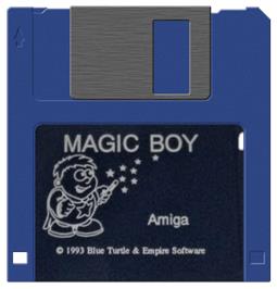 Artwork on the Disc for Magic Boy on the Commodore Amiga.