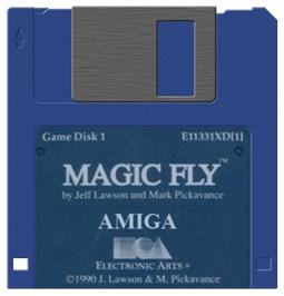 Artwork on the Disc for Magic Fly on the Commodore Amiga.