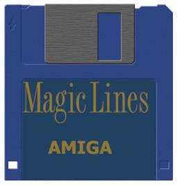 Artwork on the Disc for Magic Lines on the Commodore Amiga.