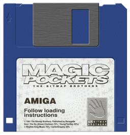 Artwork on the Disc for Magic Pockets on the Commodore Amiga.