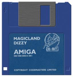 Artwork on the Disc for Magicland Dizzy on the Commodore Amiga.