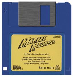 Artwork on the Disc for Marble Madness on the Commodore Amiga.