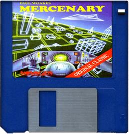 Artwork on the Disc for Mercenary: Escape From Targ with the Second City on the Commodore Amiga.