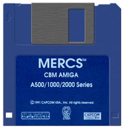 Artwork on the Disc for Mercs on the Commodore Amiga.