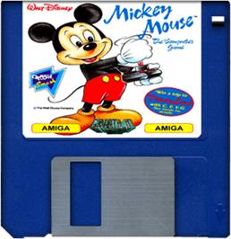 Artwork on the Disc for Mickey Mouse: The Computer Game on the Commodore Amiga.