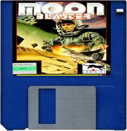 Artwork on the Disc for Moon Blaster on the Commodore Amiga.