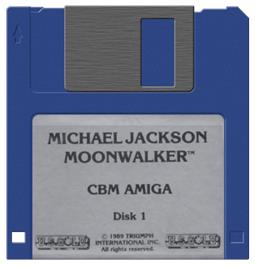 Artwork on the Disc for Moonwalker on the Commodore Amiga.