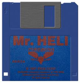 Artwork on the Disc for Mr. Heli on the Commodore Amiga.
