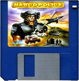 Artwork on the Disc for Narco Police on the Commodore Amiga.
