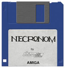 Artwork on the Disc for Necronom on the Commodore Amiga.