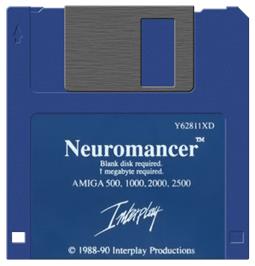 Artwork on the Disc for Neuromancer on the Commodore Amiga.