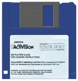 Artwork on the Disc for Ninja Spirit on the Commodore Amiga.