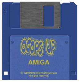 Artwork on the Disc for Ooops Up on the Commodore Amiga.