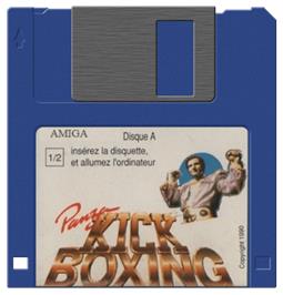 Artwork on the Disc for Panza Kick Boxing on the Commodore Amiga.
