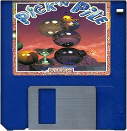 Artwork on the Disc for Pick 'n' Pile on the Commodore Amiga.