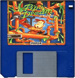 Artwork on the Disc for Pipe Dream on the Commodore Amiga.