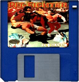 Artwork on the Disc for Pit Fighter on the Commodore Amiga.